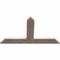 Ekena Millwork Portland Smooth Timber Gable Bracket, Douglas Fir, 48"W x 28"H x 1 1/2"D x 5 1/2"F, 14/12 Pitch GBW048X28X0206POR00SDF - alternate 3